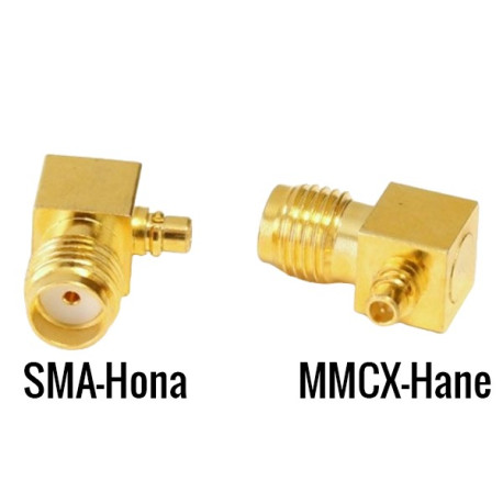 Adapter SMA-hona till MMCX-hane vinklad