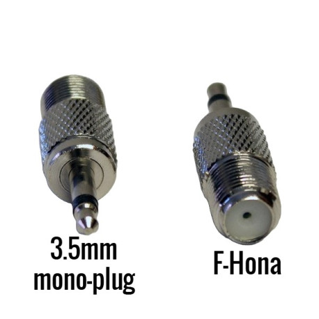Adapter F-hona till 3.5mm mono-plug