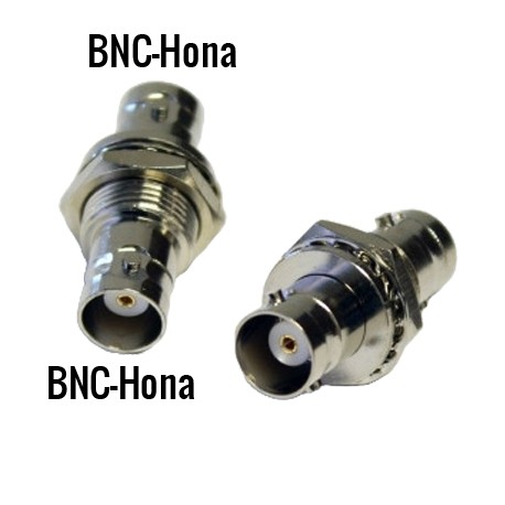 Adapter BNC-hona till BNC-hona monterbar