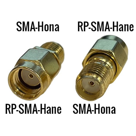 Adapter RP-SMA hane till SMA hona