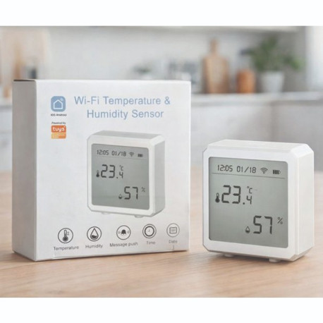 Wi-Fi sensor för temperatur och luftfuktighet