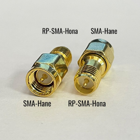 Adapter RP-SMA hona till SMA hane