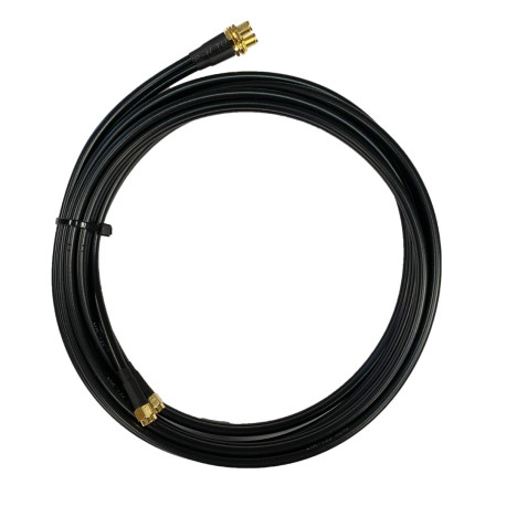 Antennkabel WiFi RP-SMA-hane till SMA-hona dubbel Low-Loss 2x2 m TWIN-kabel (L-LMR195)