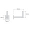 Wall bracket X2006 L-type Aluminum 350mm from wall