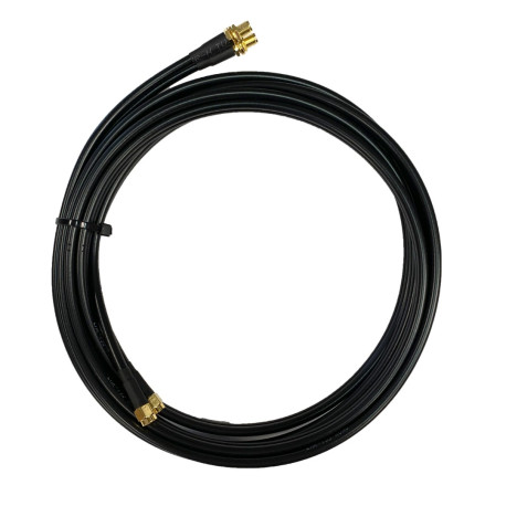 Antennkabel SMA-hane till SMA-hona dubbel Low-Loss 2x1 m TWIN-kabel (L-LMR195)