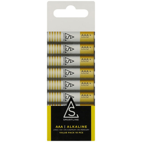 Alkaliska batterier AAA LR3 1,5V 10-PACK