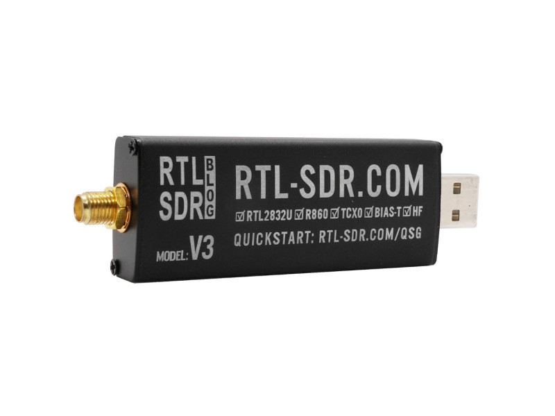 500KHz~1766MHz RTL-SDR SDR Receiver RTL V3 R820T2+RTL2832 U1PPM TCXO+BIAS T