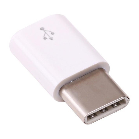 Raspberry Pi 4 Micro-USB-hona till USB-C-hane adapter, vit