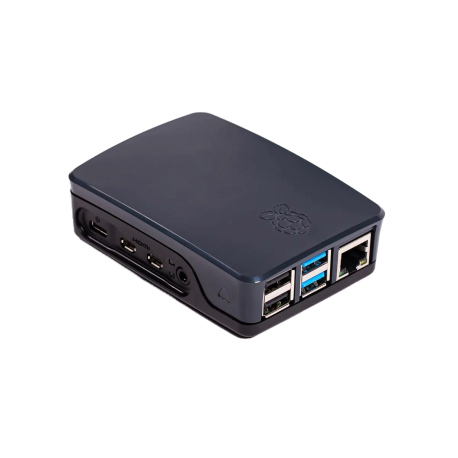 Raspberry Pi Case for Pi4 - Black/Grey 