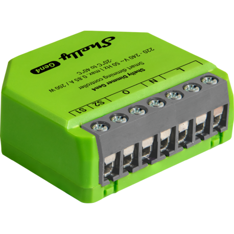 Shelly Dimmer Gen4 - WLAN, Zigbee, Matter, Bluetooth Shelly Dimmer Gen4 - WLAN, Zigbee, Matter, Bluetooth