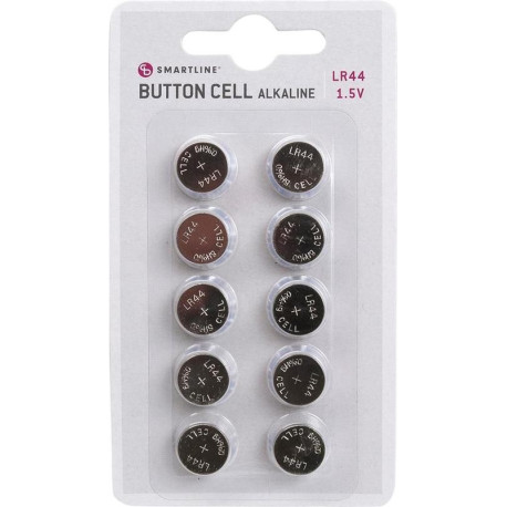 Alkaline button cell, LR44 10-pack