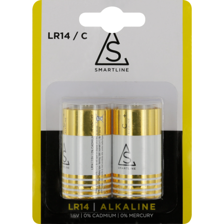 Battery alkaline LR14/C 1.5V 2-pack