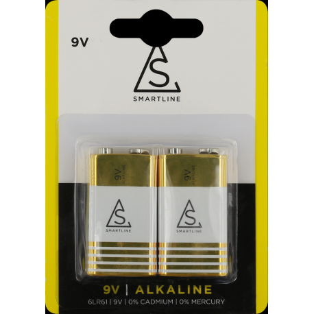 Smartline 9V battery 2-pack