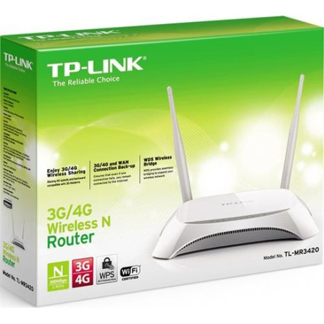 TP-LINK trådlös 3G-router, LAN/WLAN, 802.11b/g/n,