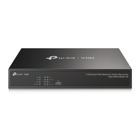 TP-Link VIGI NVR1004H-4P, 4-kanals PoE nätverksvideoinspelare