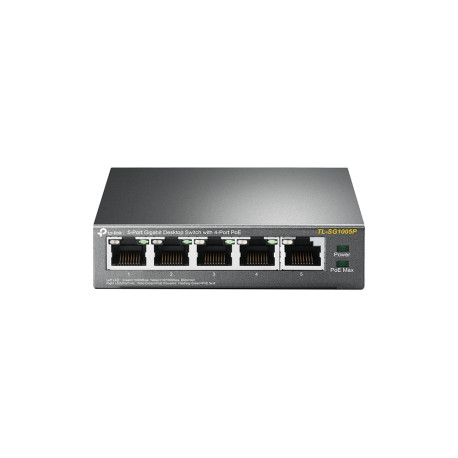 TP-Link Switch TL-SG1005P, 5x GbE, 4x PoE, 56W