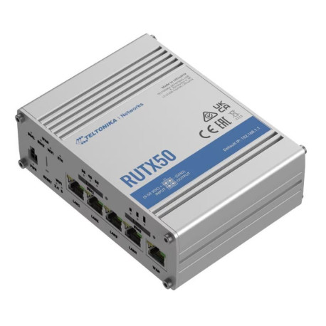 Teltonika RUTX50 3G/4G/5G router med dubbla SIM-kort och WiFi
