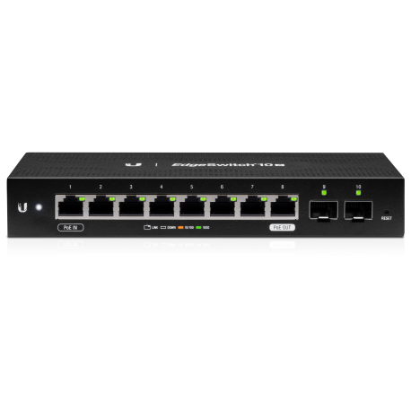 Edgeswitch 10X 8xGE 2xSFP PoE Passthrough