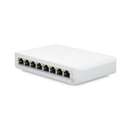 Ubiquiti Unifi 8 Gigabit RJ45 ports including 4 w 802.3at PoE+ ports