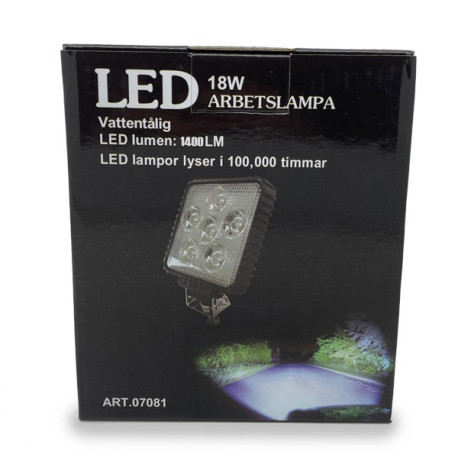 LED Work Lamps Arbetslampa 1400LM vattentålig