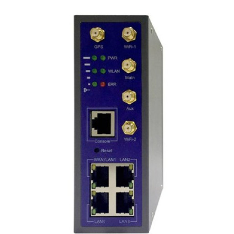 Wlink 3G/4G Cat11 LTE router med dubbla simkort, I/O och WiFi