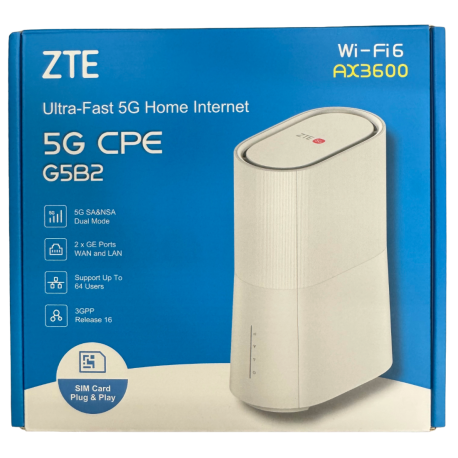 ZTE G5B2 AX3600 5G WiFi-6 ZTE G5B2 AX3600 5G WiFi-6