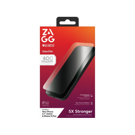 InvisibleShield Glass Elite iPhone 16 Plus / 15 Plus Skärmskydd