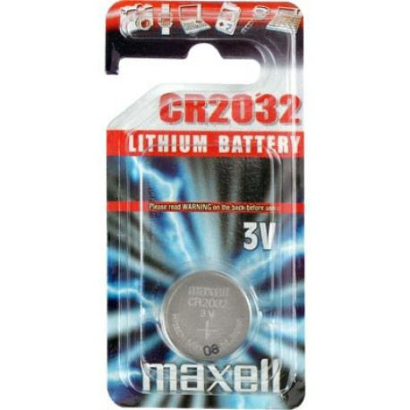 Maxell knappcellsbatteri, lithium, 3V, CR2032, 1-pack