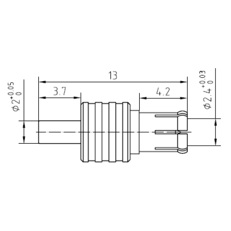 Adapter CRC-9 hona till TS9-hane