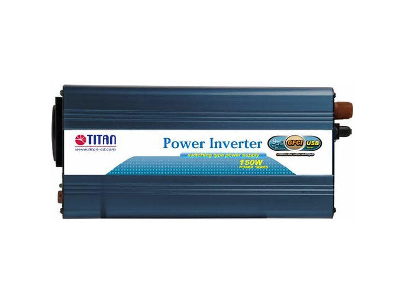 TITAN transformator 12V DC till 230V AC, USB, cigguttag, 150W hos Loh ...