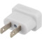Reseadapter - EU-enheter till US-uttag, ojordad, vit