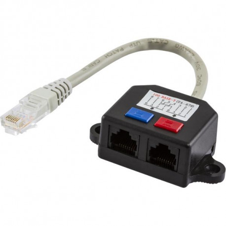 Cable splitter Y cable for network, 1xRJ45 to 2xRJ45