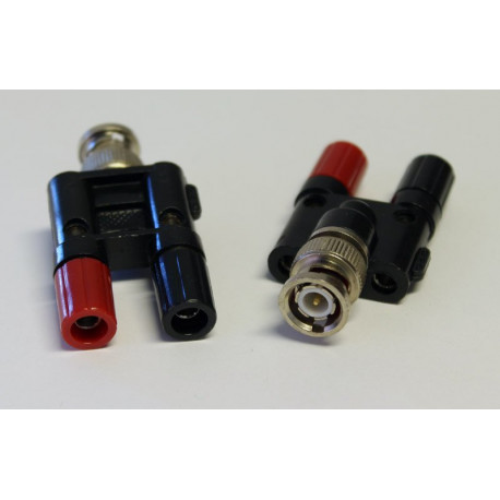 Adapter BNC-hane till 2-vägs banankontakt