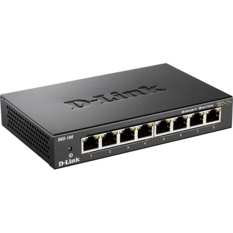 D-Link Gigabit Ethernet Switch 8 portar