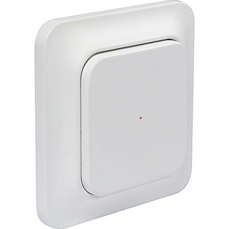 System Nexa Pro WT-1, wireless wall transmitter with power switch, one channel, 433.92MHz, 50m range, IP20, white