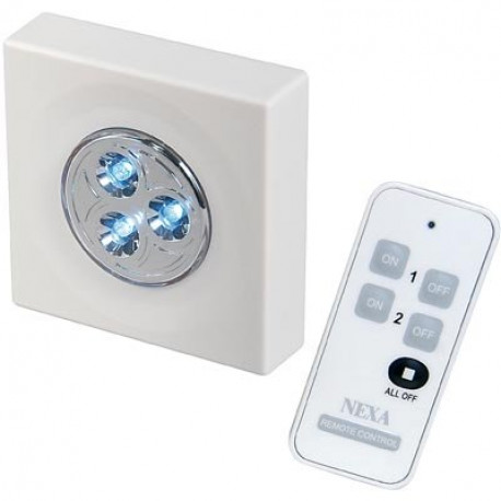 Nexa Hobby trådlös LED-belysning med fjärrkontroll, 3 ljusnivåer, vit