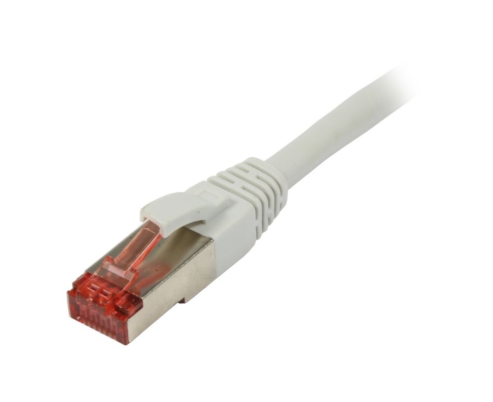 Patchkabel RJ45, CAT6 250Mhz, 0.5m grey, S-STP(S/FTP), LSZH, Synergy 21