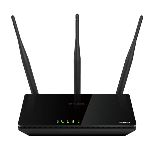 D-Link Wireless router, Dual band, AC750, 4xRJ45 Lan ports, black
