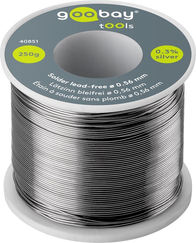 Solder wire Lead-Free, ø 0.56 mm, 250 g