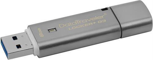 Kingston 8GB USB 3.0 DT Locker+ G3 w/Automatic Data Security Kingston 8GB USB 3.0 DT Locker+ G3 w/Automatic Data Security