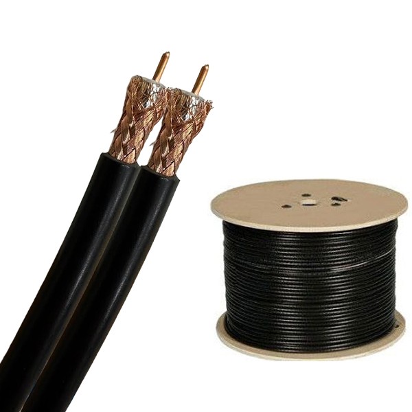 Antennkabel Low-Loss Twin lösmeter (L-LMR195)