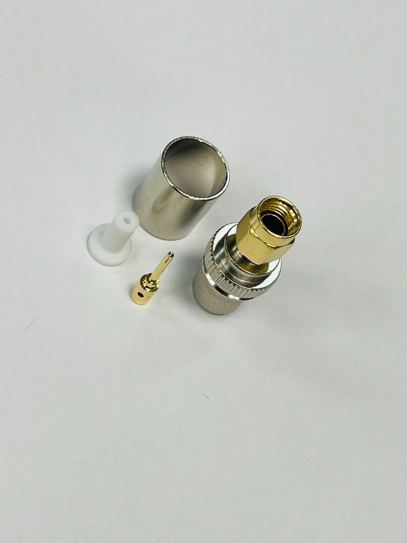 RP-SMA-hane LMR400 crimp contact