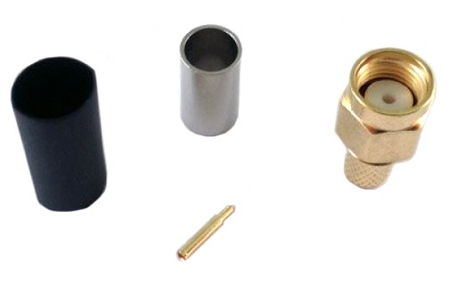 SMA-hane LMR195 crimp kontakt