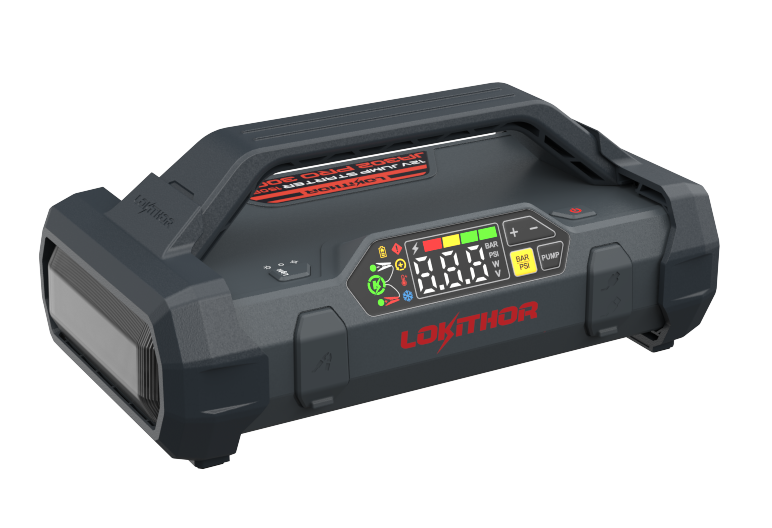 Lokithor JA302 PRO jump starter with air compressor / 3000A