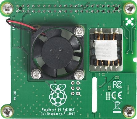 Power over Ethernet (PoE) HAT för Raspberry Pi 3 Model B+ Power over Ethernet (PoE) HAT för Raspberry Pi 3 Model B+