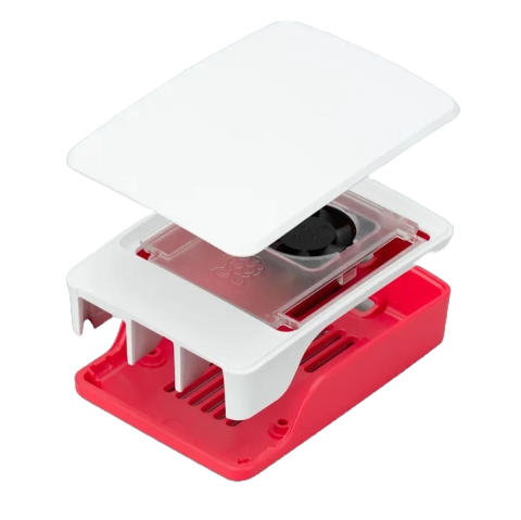 Raspberry Pi Case for Pi 5 Red/White