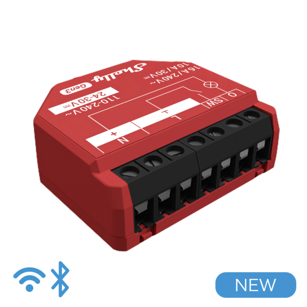 Shelly 1PM Gen3 1-channel max 16A