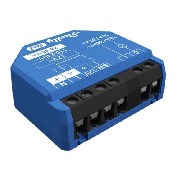 Shelly 1 Gen3 1-channel max 16A