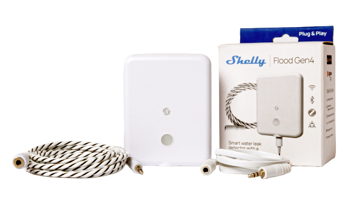 Shelly Flood Gen4 Water leakage & rain sensor (Wi-Fi, Zigbee, Bluetooth, Matter)
