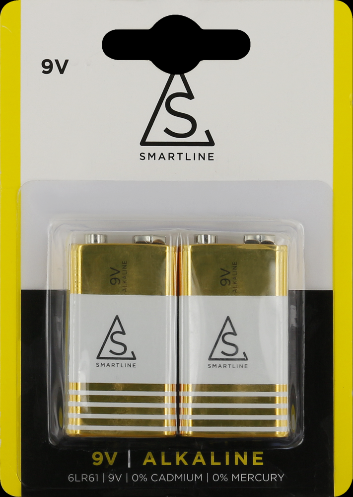 Smartline 9V batteri 2-pack